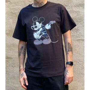 Revenge XXXtentacion Mickey Mouse‎ Kurt Cobain Guitar Black Shirt Men's Size L